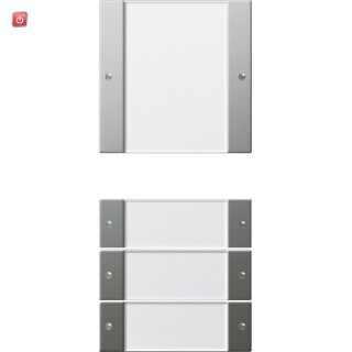 GIR2134600 / Wippenset 4f (1+3) BSF System 55 Klar/Edelstahl / EAN 4010337020219