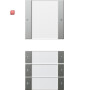 GIR2134600 / Wippenset 4f (1+3) BSF System 55 Klar/Edelstahl / EAN 4010337020219