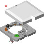 POL4880169 / Herdanschlussdose komfort unterputz / EAN4025221488693