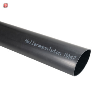 HEL323-20080 / MA47-8/2-PO-X-BK (20), Warmschrumpfschlauch 4:1 MA47-8,0/2,0 PO-X schwarz 1m / 4031026458144