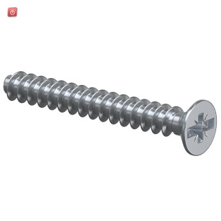 KAISER / 2472-40 / Geräteschraube, PlusMinus, D: 3,2 x 40 mm, gvz, Kombi-Antrieb Pozidriv / 4013456548787