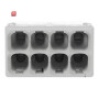 WAG2273-208 / COMPACT-Verbindungsdosenklemme max. 2,5 mm² 8 Leiter transparent / 4050821027881