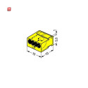 WAG243-504 / MICRO-Verbindungsdosenklemme Ø 0,8 mm...