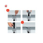 EVO52002358 / EVOline Port CUISINE 3-fach versenkbare Steckdosenleiste Küche / 4044657002358