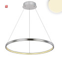 ISO115659 / LED Hängeleuchte Ring 29W, silber,...