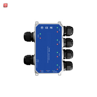 GVS / 4-Port Outdoor Gigabit POE - Extender / Injector / Splitter bis 150m, kaskadierend bis 450m, wasserdicht IP67, IEEE802.3af/at/bt, 10/100/1000 MBit, 30W / 90W / 4260688188797