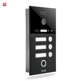 GVS / IP Türstation mit 3 Klingeln, Anthrazit - AVT2024-F3B mit Fingerprint / 308175744577