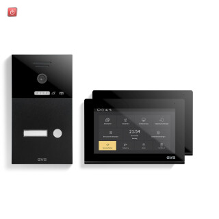 GVS / IP Video-Türsprechanlage 1-FH/2x 7" Touchscreen Komplett-Set AVS1285U / 4260688180500