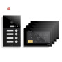 GVS / IP Video-Türsprechanlage 4-FH/4x 7" Touchscreen Komplett-Set AVS1292A / 4260688182924