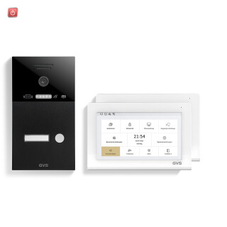 GVS / IP Video-Türsprechanlage 1-FH/2x 7" Touchscreen Komplett-Set AVS1314A / 4260688183266