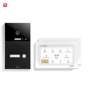 GVS / IP Video-Türsprechanlage 1-FH/2x 7" Touchscreen Komplett-Set AVS1322U / 4260688183341