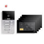 GVS / IP Video Türsprechanlage 4-FH/4x 7" Touchscreen Komplett-Set AVS4092U / 308175739450