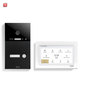 GVS / IP Video Türsprechanlage 1-FH/1x 7" Touchscreen Komplett-Set AVS4462A / 4260688184676