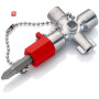 KNIPEX / 00 11 02 / Schaltschrankschlüssel, kurze Ausführung / 4003773048947