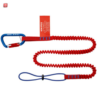 KNIPEX / 00 50 05 T BK / KNIPEX TT Fangleine mit Mat.-Karabiner / 4003773086048