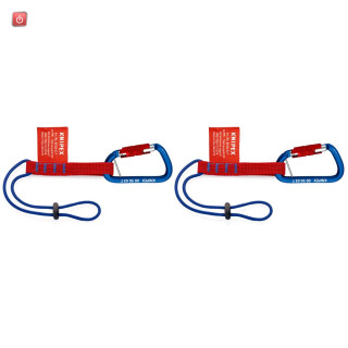 KNIPEX / 00 50 06 T BK / KNIPEX Adapterschl. m.Mat.-Karabiner(2x) / 4003773086055