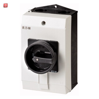 EATON / 207211 / Hauptschalter, T3, 32 A, Aufbau, 4 Baueinheit(en), 6-polig, 1 Schlieáer, 1 ™ffner, HALT-Funktion, mit schwarzem Drehgriff und Sperrkranz, abschlieábar in 0-Stellung T3-4-15682/I2/SVB-SW / EAN4015082072117
