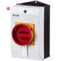 EATON / 207319 / Hauptschalter, P1, 32 A, Aufbau, 3-polig + N, NOT-AUS-Funktion, mit rotem Drehgriff und gelbem Sperrkranz, abschlieábar in 0-Stellung P1-32/I2/SVB/N / EAN4015082073190