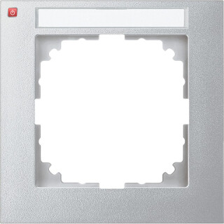 MERTEN / MEG4011-3660 / M-Pure-Rahmen, 1fach mit Beschriftungsträger, aluminium, M-Pure / 4042811185343
