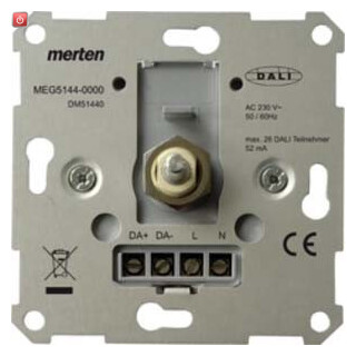 MERTEN / MEG5144-0000 / DALI-Drehdimmer-Einsatz Tunable White mit Spannungsversorgung / 4042811217198