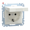 MERTEN / MEG2414-0319 / SCHUKO-Steckdose mit Klappdeckel, IP44, Berührungsschutz, Schraub- / 4042811141035