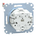 MERTEN / MEG2414-0319 / SCHUKO-Steckdose mit Klappdeckel, IP44, Berührungsschutz, Schraub- / 4042811141035