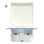 MERTEN / MEG2414-0319 / SCHUKO-Steckdose mit Klappdeckel, IP44, Berührungsschutz, Schraub- / 4042811141035