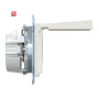 MERTEN / MEG2414-0319 / SCHUKO-Steckdose mit Klappdeckel, IP44, Berührungsschutz, Schraub- / 4042811141035