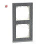 MERTEN / MEG4020-3669 / M-Pure Decor-Rahmen, 2fach, Schiefer/aluminium, M-Pure Decor / 4042811180966