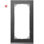 MERTEN / MEG4025-3669 / M-Pure Decor-Rahmen, 2fach ohne Mittelsteg, Schiefer/aluminium, M-Pure / 4042811181000