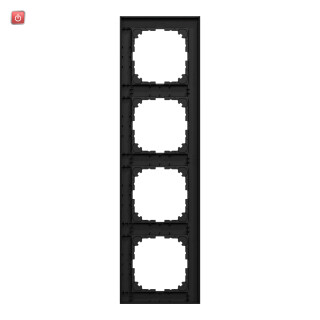 MERTEN / MEG4040-3603 / M-Pure-Rahmen, 4fach, schwarz matt, M-Pure / 4042811232146
