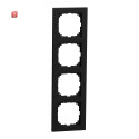 MERTEN / MEG4040-3603 / M-Pure-Rahmen, 4fach, schwarz matt, M-Pure / 4042811232146