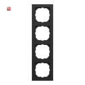 MERTEN / MEG4040-3603 / M-Pure-Rahmen, 4fach, schwarz matt, M-Pure / 4042811232146