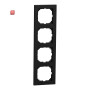 MERTEN / MEG4040-3603 / M-Pure-Rahmen, 4fach, schwarz matt, M-Pure / 4042811232146