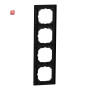 MERTEN / MEG4040-3603 / M-Pure-Rahmen, 4fach, schwarz matt, M-Pure / 4042811232146