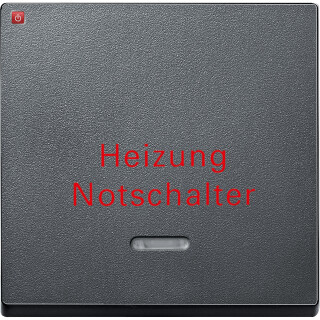 MERTEN / MEG431814 / Wippe mit Kontrollfenster und Aufdruck Heizungsnotschalter, anthrazit, / 4042811081775