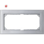MERTEN / MEG488860 / M-PLAN-Rahmen, 2fach ohne Mittelsteg, aluminium / 4042811045524