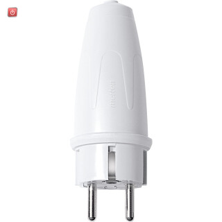 MERTEN / MEG125462 / PVC-SCHUKO-Stecker, polarweiß / 4011281130207