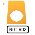EATON / 216471 / Schild, NOT-AUS, gelb, H x B = 50 x 33...