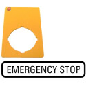 EATON / 216472 / Schild, NOT-AUS, gelb, H x B = 50 x 33...