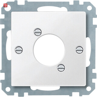 MERTEN / MEG468919 / Zentralplatte für Audio-Steckverbinder XLR, polarweiß, System M / 4011281896530