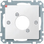 MERTEN / MEG468919 / Zentralplatte für Audio-Steckverbinder XLR, polarweiß, System M / 4011281896530