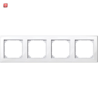 MERTEN / MEG478419 / M-SMART-Rahmen, 4fach, polarweiß glänzend / 4042811033125