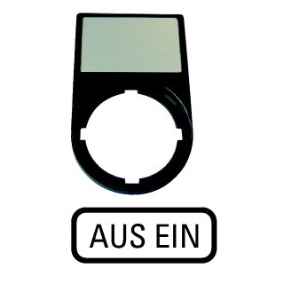 EATON / 216490 / M22S-ST-D10 / Tastenzusatz-Schildtr&auml;ger: AUS EIN / EAN4015082164904