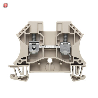 WEIDMÜLLER / 1020200000 / WDU 6 / Durchgangs-Reihenklemme, Schraubanschluss, dunkelbeige, 6 mm², 41 A, / EAN 4008190163440