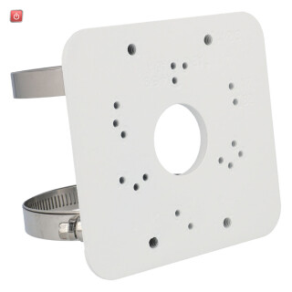 Masthalterung DAHUA aus Aluminium und Stahl, Weiß