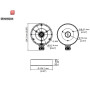Anschlussdose aus Aluminiumlegierung für Dome-Kameras HIKVISION