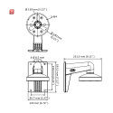 weiße Wandhalterung aus Aluminiumlegierung HIKVISION