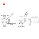 Wandhalterung für Mini-Dome-Kameras HIKVISION