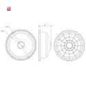 weißer Regenschutz für Outdoor-Dome-Kamera aus...